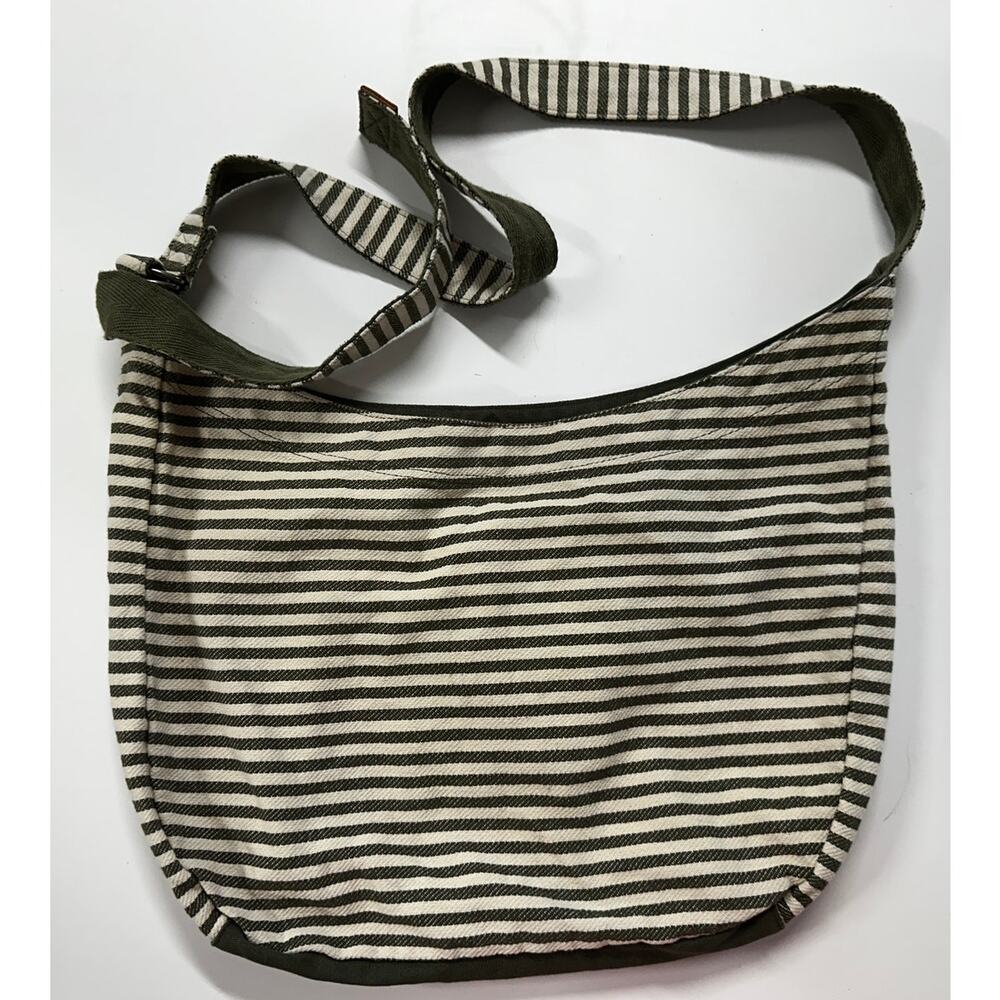 Thirty One Retro Metro Hobo Crossbody Shoulder Sling Purse Striped Bag - Picture 2 of 8